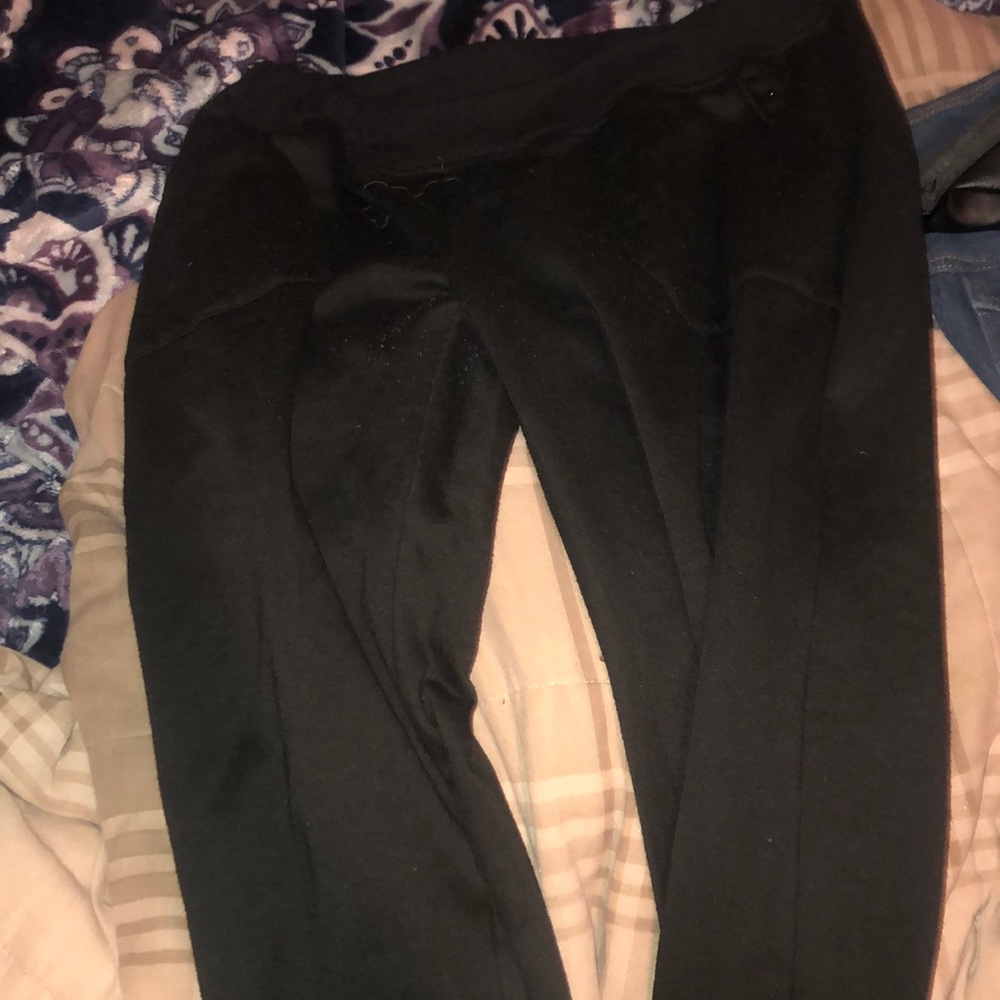 Fur joggers.